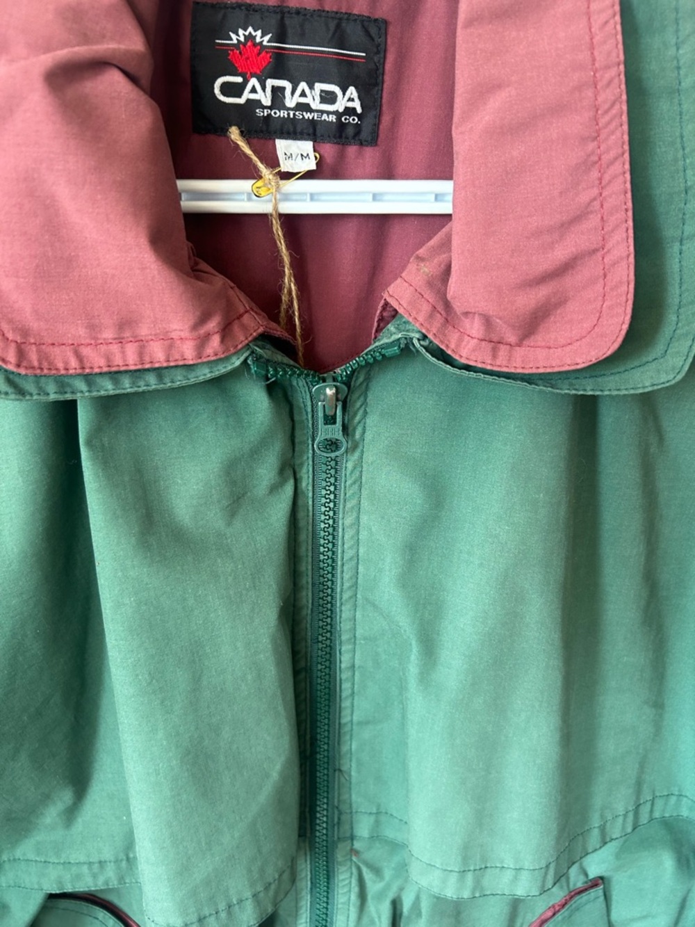 Canada Sportswear Co Green Lightweight Jacket Medium Vintage Coastal Cottagecore - Picture 5 of 14